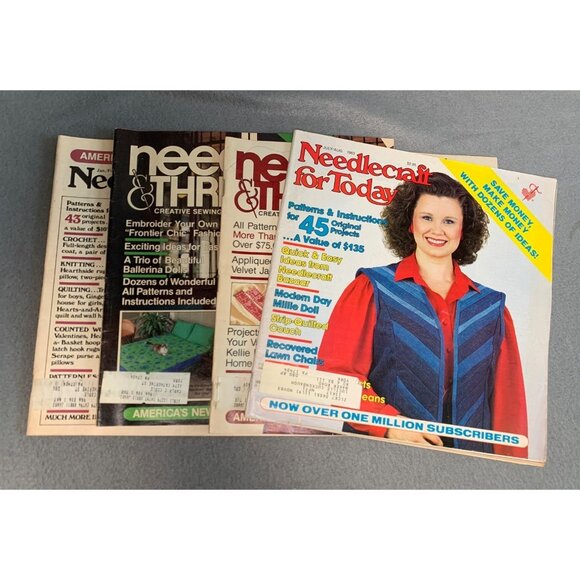 Vintage Needlecraft & Sewing Magazines 1983 Lot - Patterns & Instructions - Picture 6 of 7